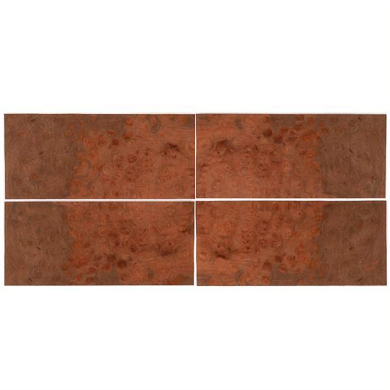 Wood Veneer Pack - Sequence Matched - 8" x 18" - 4 Piece - Species:Maple Burl